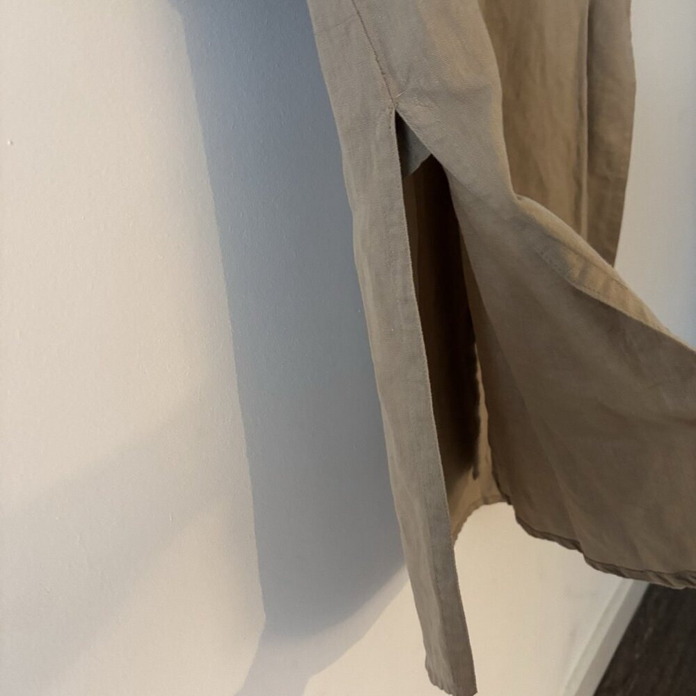 Embelish By Creative Co Linen Cotton Dress Womens L Lagenlook Peasant Cottage - Picture 6 of 16